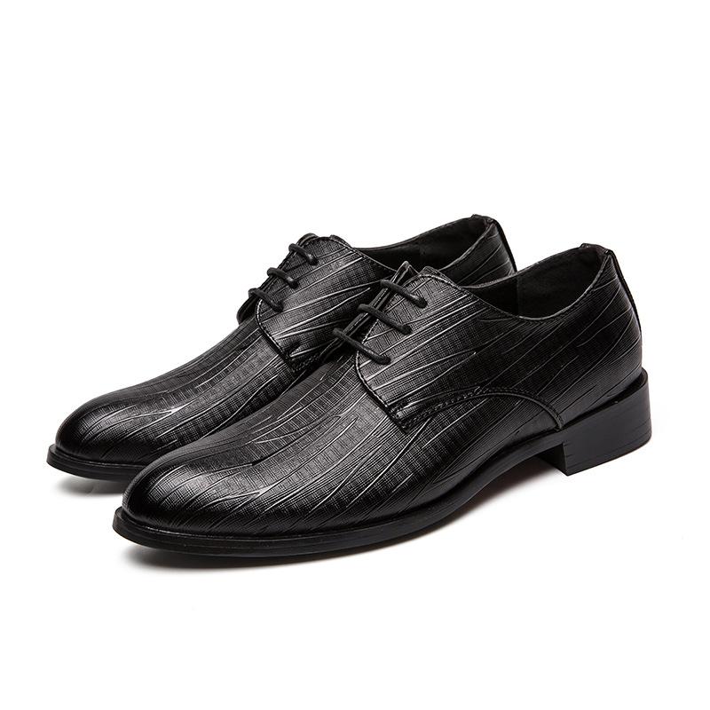New Spring and Autumn Men's Shoes Business Dress Leather Shoes British Trendy Men's Lace-up Casual Leather Shoes Men's Shoes