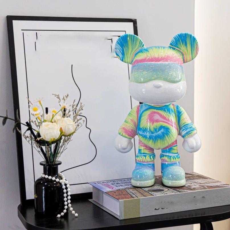 Gewalttätiges Bären-Sparschwein, Wassertransferdruck, Wohnzimmer, Leichter Luxus, Schlicht, Trendig, Dekorative Artikel, TV-Schrank, Weinschrank, Eingangsbereich