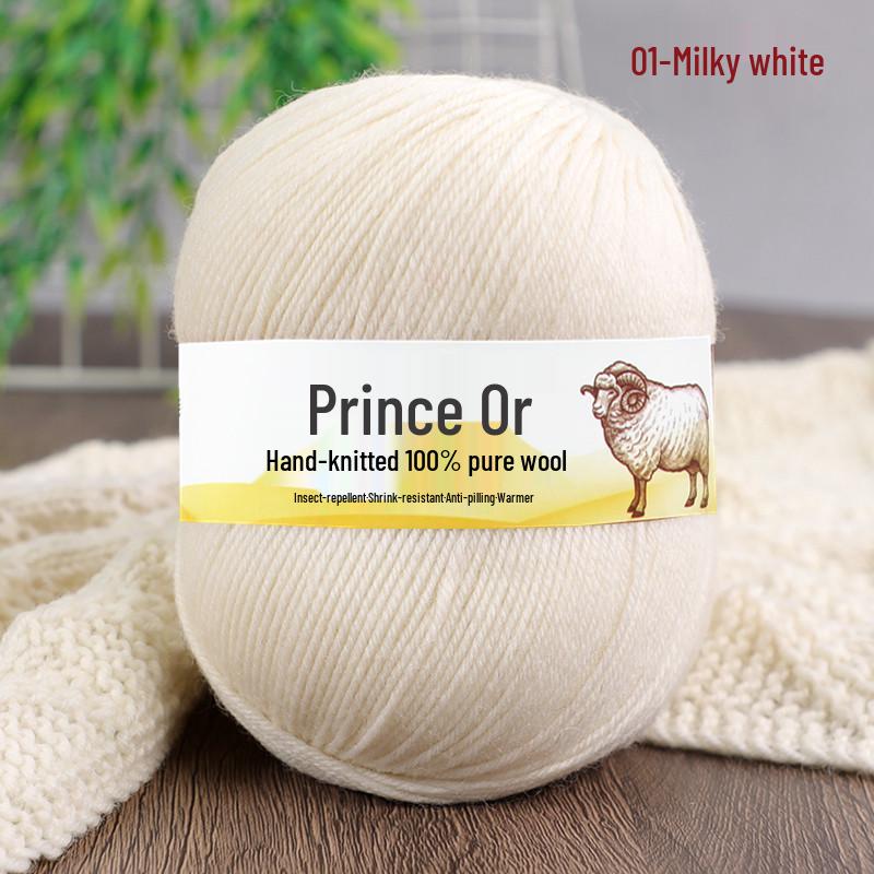 Genuine Medium-Thickness Ordos Wool Yarn Ball for Knitting & Crochet