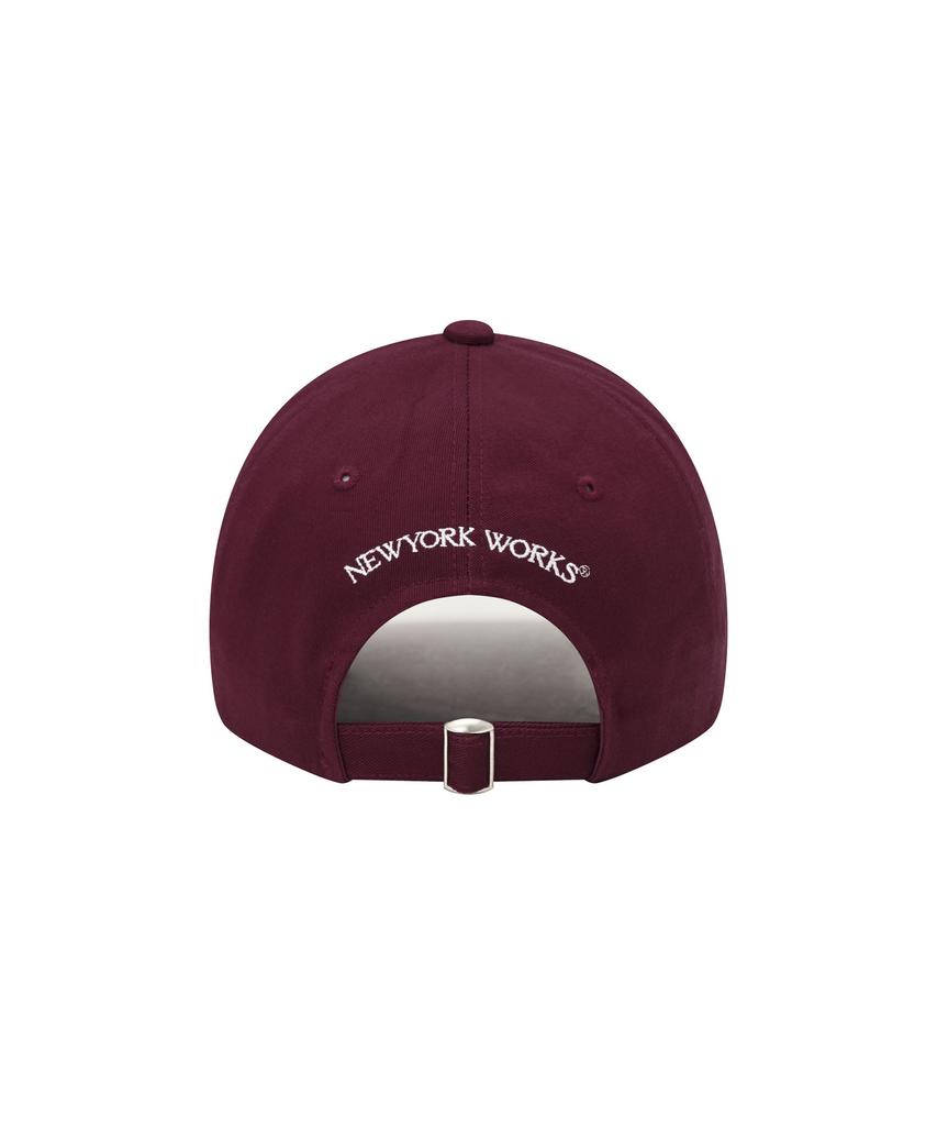 Nyuyogwogseu Mix Logo Ball Cap_ Burgundy