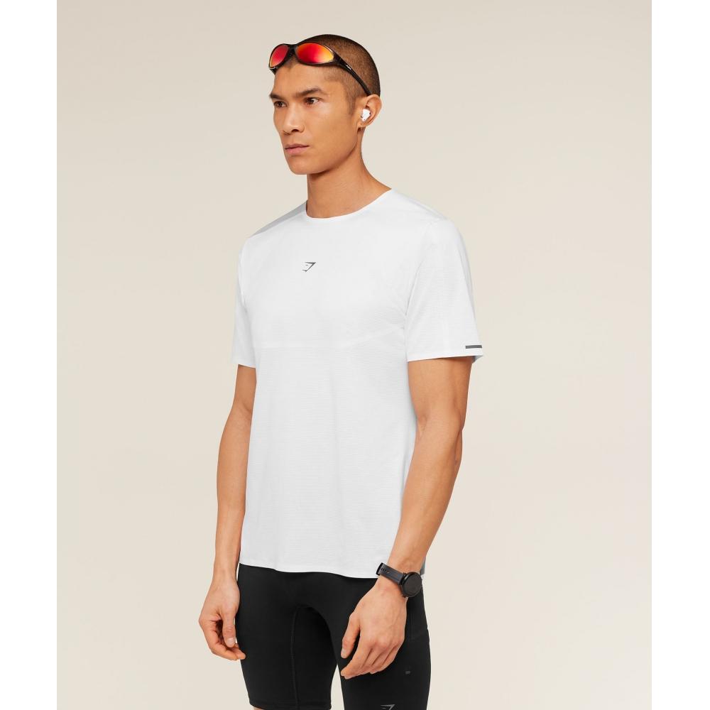 Gymshark Running EliTe T shirT whiTe A2b4d Wb57