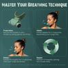 Bodyssey Breathing Trainer | 64-level adjustment, 2 types of mouthpieces, portable, breathing technique support (Matte Green)