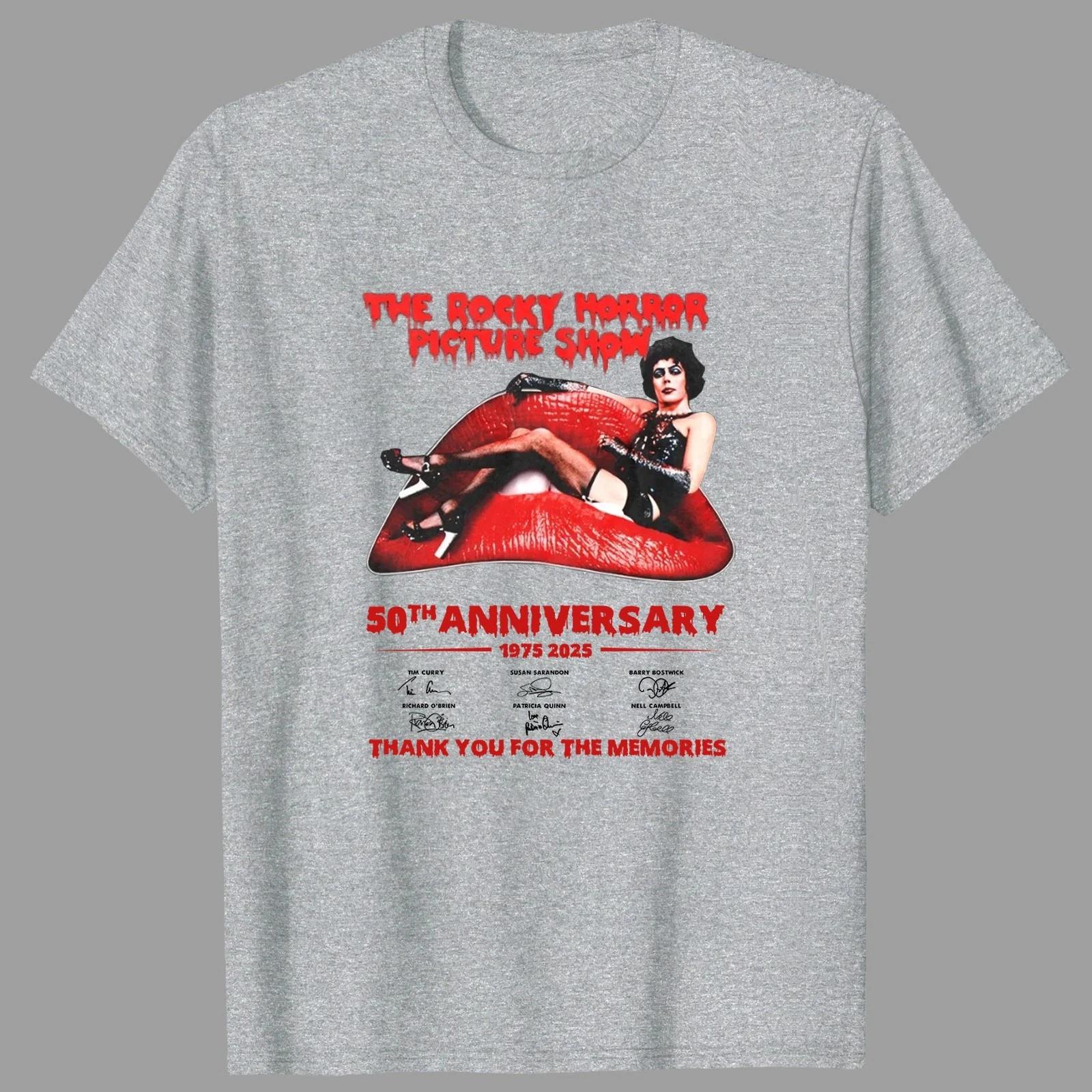 

New The Rocky Horror Picture Show 50th Anniversary 1975-2025 TShirt High-end Luxury Is for Both Men and Women Top Y2k 4XL
