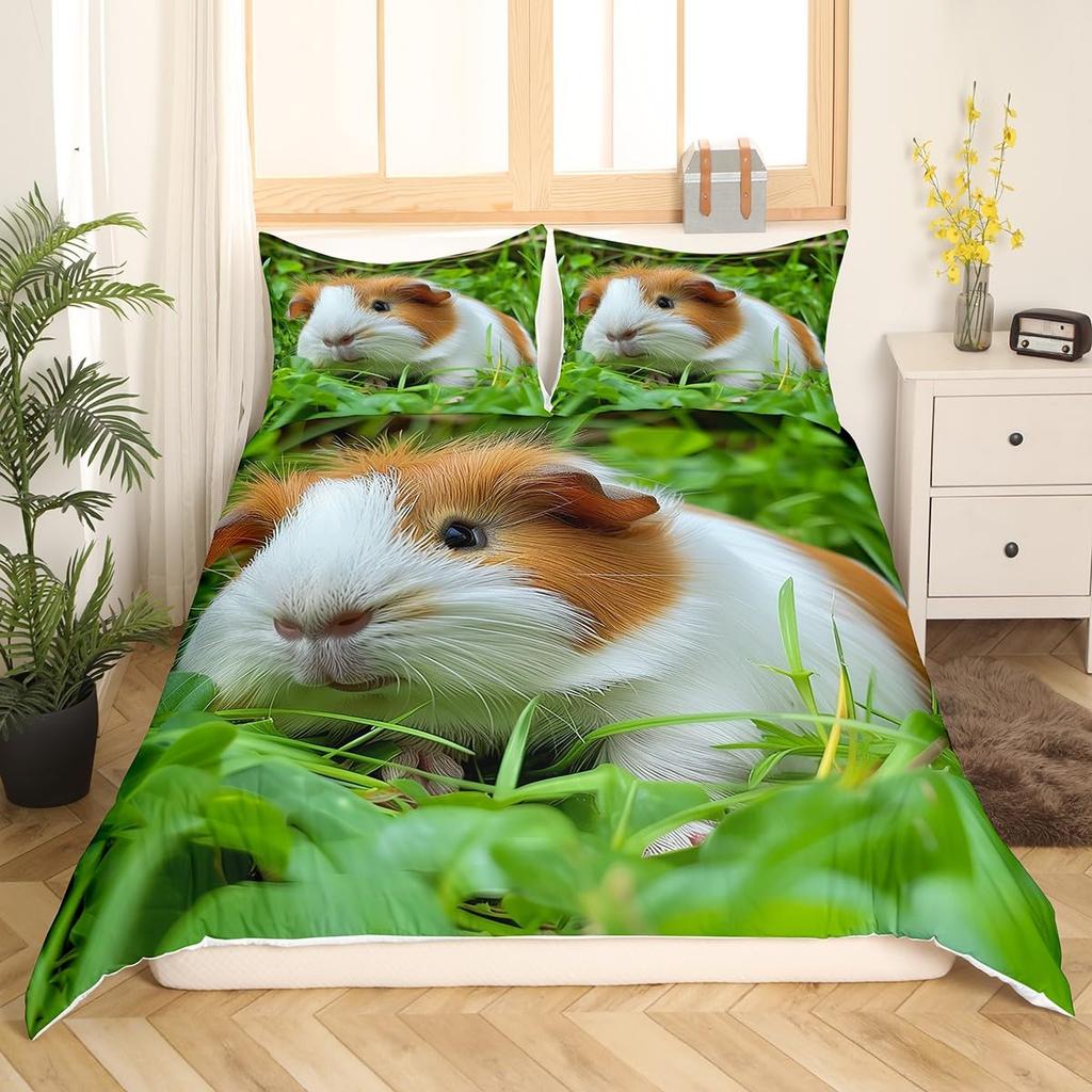 Erosebridal Ice Hockey Bedding Set Twin Hockey Player Duvet Cover for Kids Boys Girls Teens Juvenile Sports Game Comforter Cover Set Soft Mi