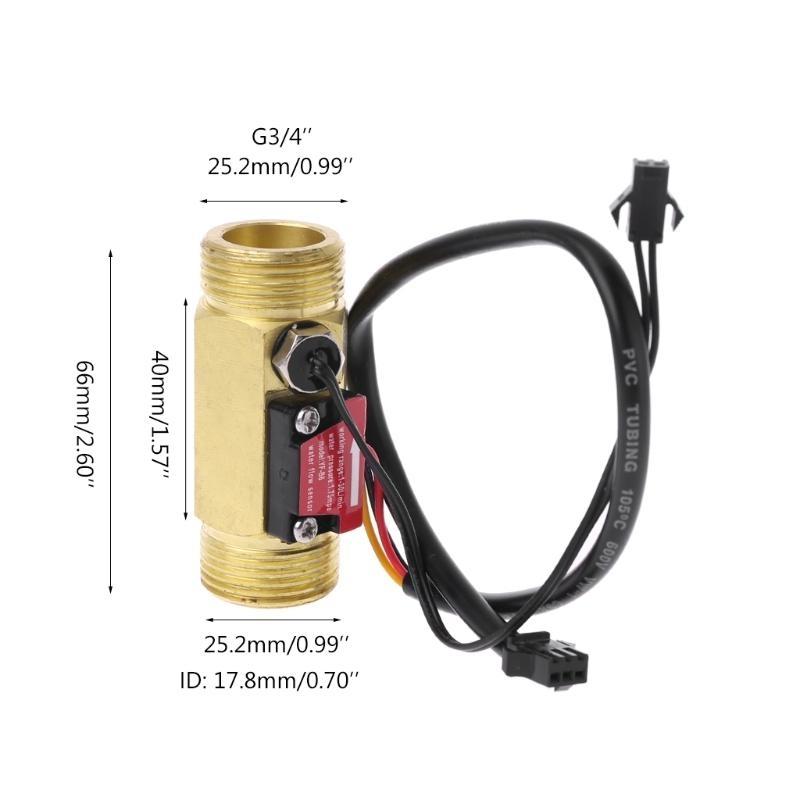 G3/4" Water Switch With Temperature Detection For Turbine Liquid Copper Shell Hall Meters