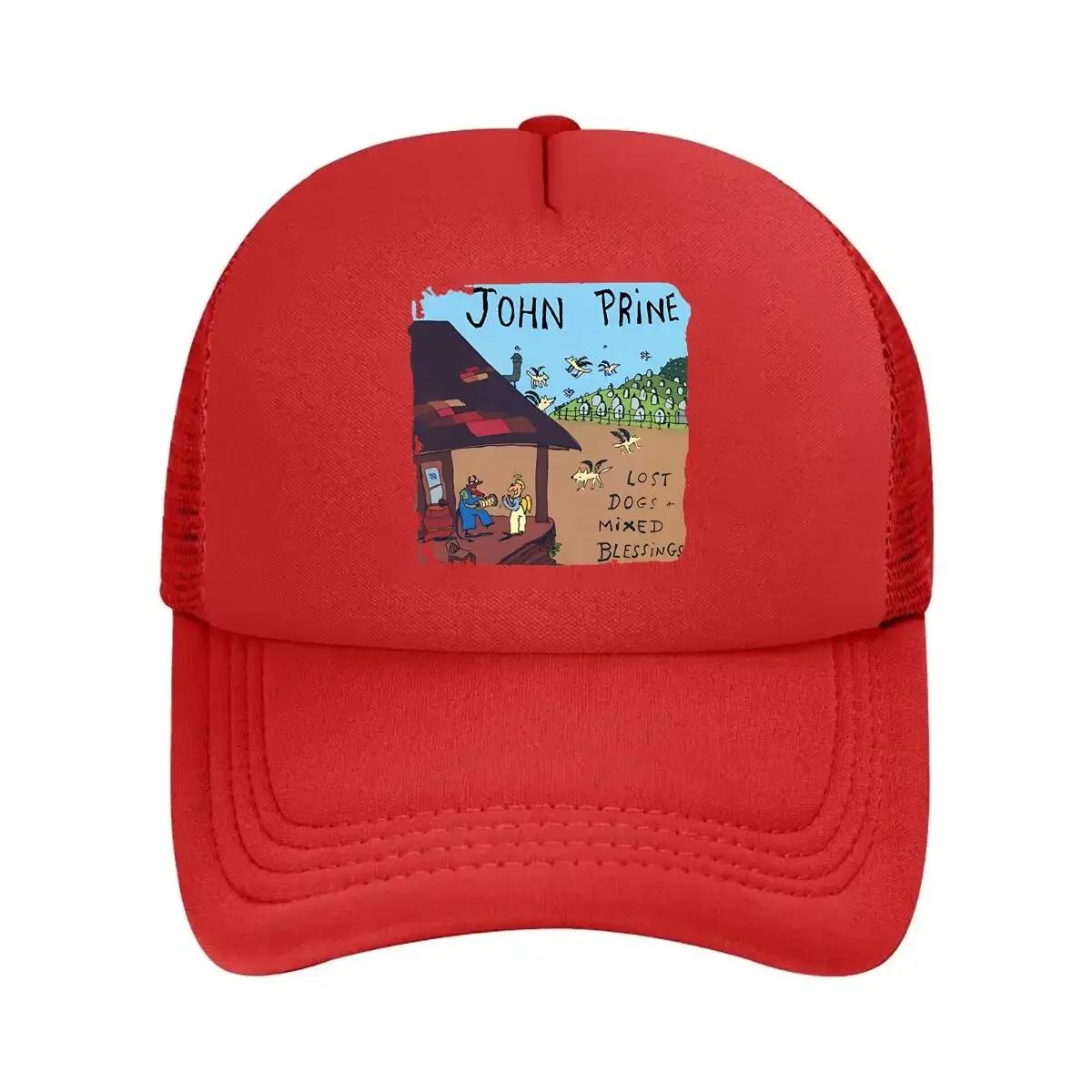 John Prine Album Music  Inspired Folk Art Design Mesh Baseball Cap One Size