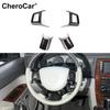 4Pcs Steering Wheel Cover Decorative Trim Kit for Jeep Grand Cherokee 2006-2010