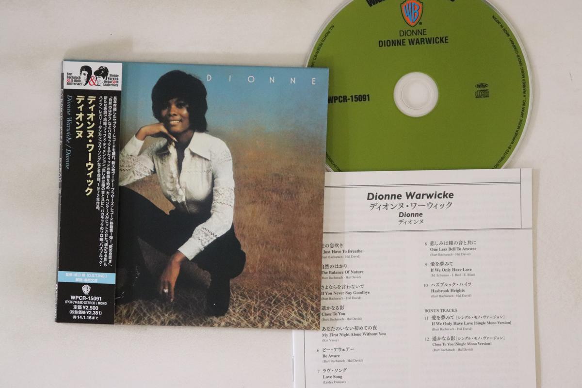 

CD DIONNE WARWICKE Dionne WPCR15091 WARNER BROS 2013 Japan Obi SoulFunk Used