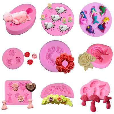 1Pc Silicone Mold DIY Sugar Craft Chocolate Fondant Pastry Supplies Wedding Cake Decoration Tool