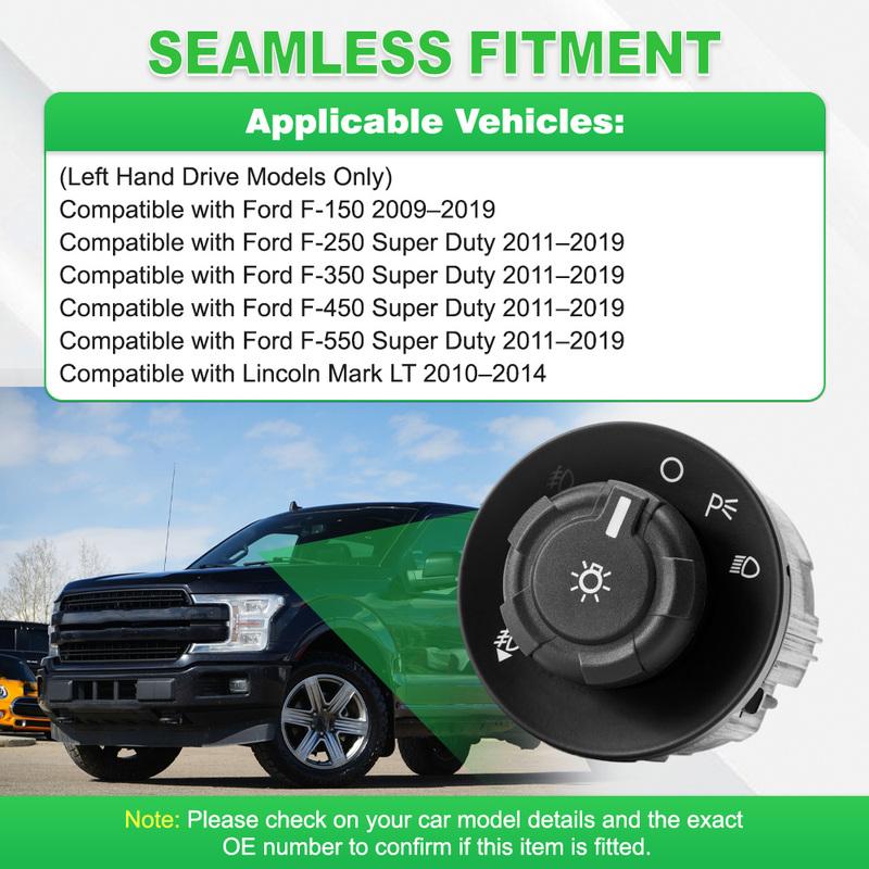 For Ford F-250 F-350 F-450 F-550 Super Duty 2011– HLS1466 1S11240 10 P Front Headlight Switch