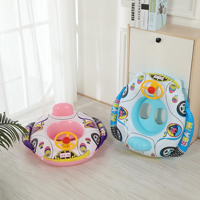 Thick Inflatable Baby Car Steering Wheel Swim Ring