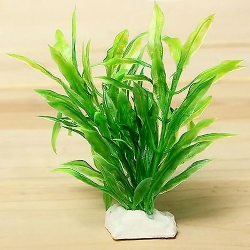 

1 Pcs Plastic Non-toxic Simulation Aquatic Grass Artificial Plant Aquarium Landscape Plants Fish Hiding Fish Tank Decoration 10x10cm зелёный