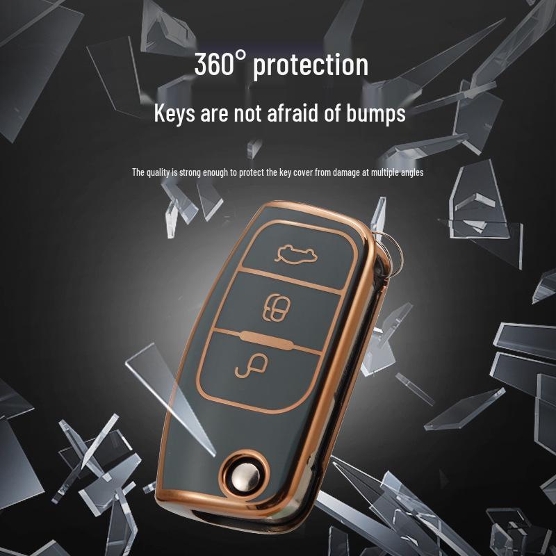 Fits Ford Classic Focus, Older EcoSport, Fiesta Folding Remote Key Cover