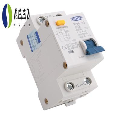 AEE2-TOMZN TPNL DPNL 230V 1P+N Residual Current Circuit Breaker With Over And Short Current Protection RCBO MCB, TPNL