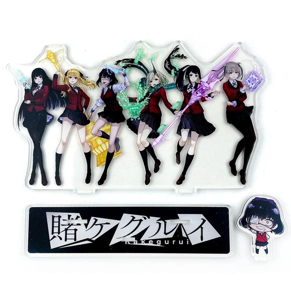 BIG SIZE Kakegurui Group Yumeko Mary Midari Kirari Itsuki Acrylic Stand Standee Toy Figure
