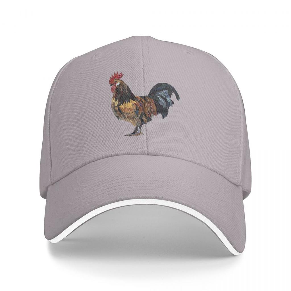 Lebensechter Hahn Denim Huhn Baseballkappen Snapback Baseballmützen Atmungsaktiv Lässig Casquette Outdoor Unisex