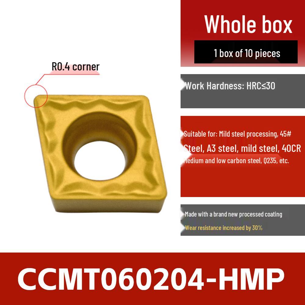 CNC Stainless Steel Lathe Inserts: Rhombic Boring CCMT DCMT TCMT for Outer Diameter & Inner Hole Turning