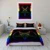 Rainbow Pentagram Art Set Decor Soft Comfortable Duvet Cover Bedding Set Included 1*Duvet Cover & 2*Pillowcases, Gift