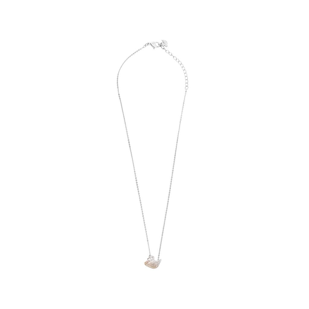 Swarovski Large Swan Shaped Decorative Creative Design Crystal Necklace Women Necklace Gradient-Yellow 5215034