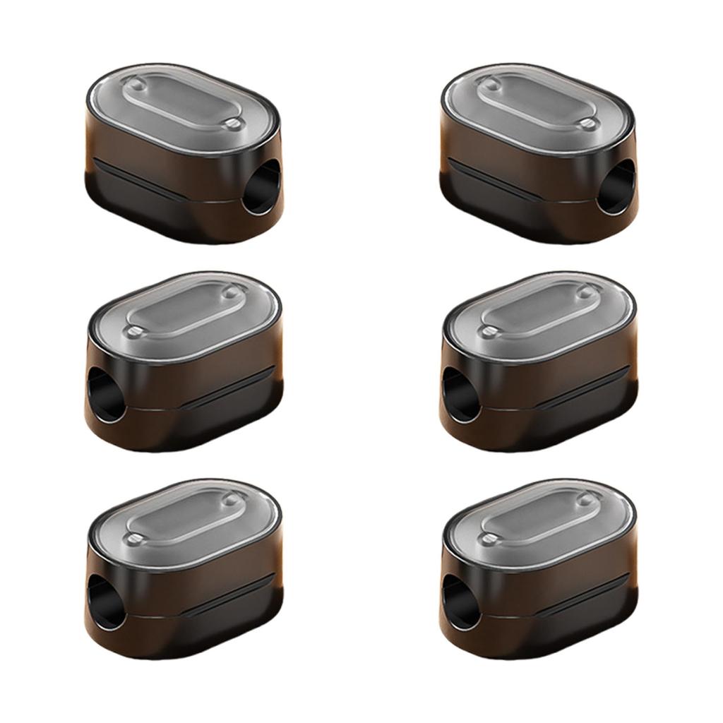 6pcs Cable Organizers Clip Adhesive Backed Designs for Easy Installation and Tangles Cord Managements Home or Office