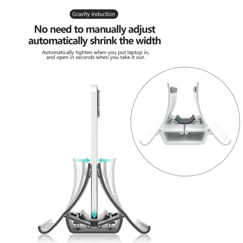 Non-slip Mechanical Gravity Tablet Bracket Home Office Notebook Universal Vertical Space Saving