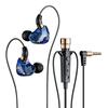 Comfort Fit 3.5mm Jack HiFi Earphone with Mic In Ear Design Wired Headphone Noise Isolation Bass Stereo Earbuds Studio Recording
