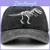Baseballkappe mit Dinosaurier-Stickerei und Sonnenschutz für Outdoor-Aktivitäten