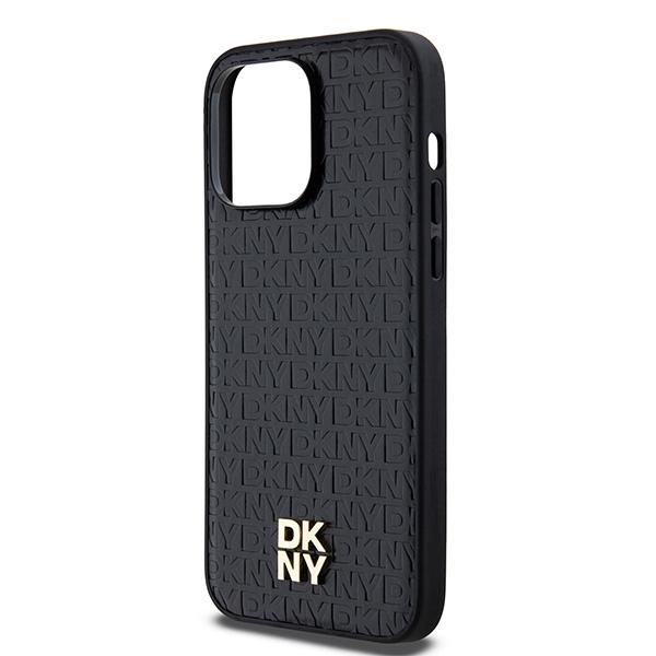 Dkny Dkhmp14Lpshrpsk Iphone 14 Pro6.1 Czarny/Black Hardcase Leather Pattern Metal Logo Magsafe