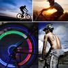 2 ks LED lampa Blikajúce svetlo na ventilček kolesa pre auto, bicykel, motocykel