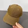 Cross-border Classic Washed Denim Baseball Cap, Plain Duckbill Cap, Vintage Versatile Sun Hat for Men and Women