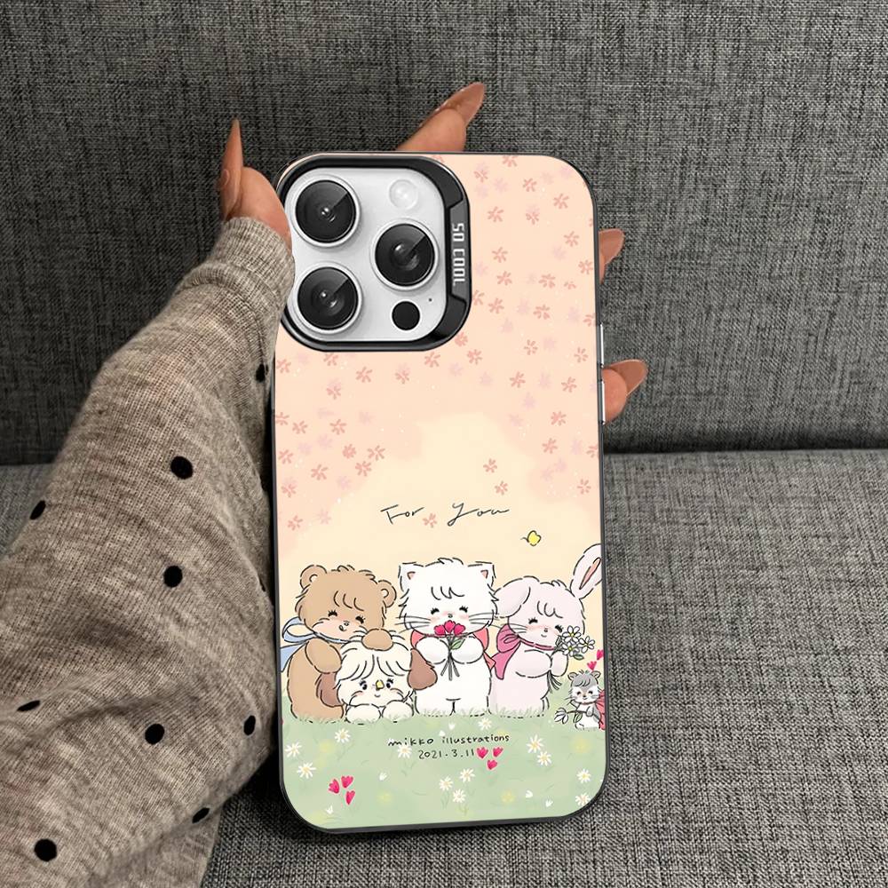 

Cute M-mikko C-characters Phone Case For IPhone 17 16 Plus Pro Max 15 14 13 12 11 Matte Colorful Covers iPhone 15pro max