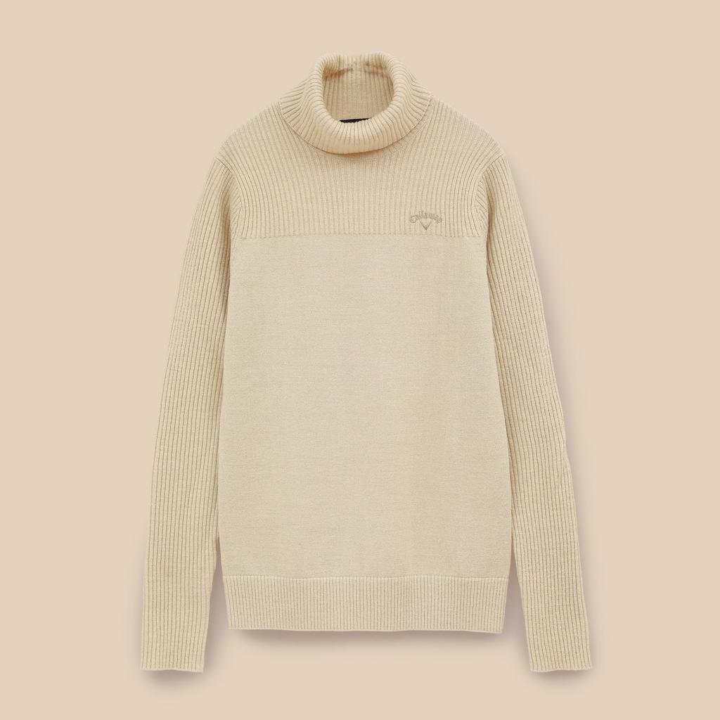 Callaway Turtleneck Sweater and Golf Sweater C23218202 Size S Women's (Moisture-Wicking Heat-Generating) / / 1042_Beige,