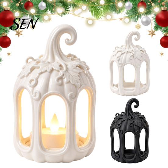 Indoor Outdoor Decoration Hollow Wind Lamp Candlestick Holder, 3D Printed PETG with Exquisite Elegant Carved Relief Pattern Lantern, Creative Romantic