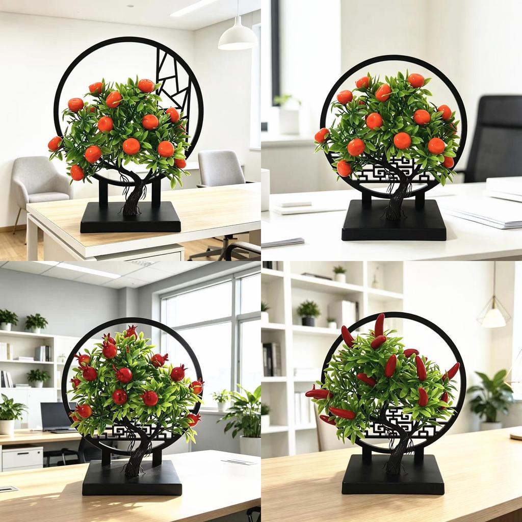 Creative Fruit Tree Decor Artificial Plant Indoor Home Office Gift For Living Room