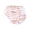 Plus Size Girls Spring and Summer Sweet Puff Stripe Comfortable Antibacterial Extended Crotch Triangle Briefs