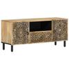 VidaXL TV Stand, Television Cabinet with Doors and Drawer, TV Unit with Storage Living Room, Retro, Wood 358226