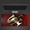 San Francisco 49ers Mouse Pad, Large Gaming Desk Mat, Non-slip XXL Mousepad for Laptop & Tablet, Mini PC Playmat with Stitched Edges
