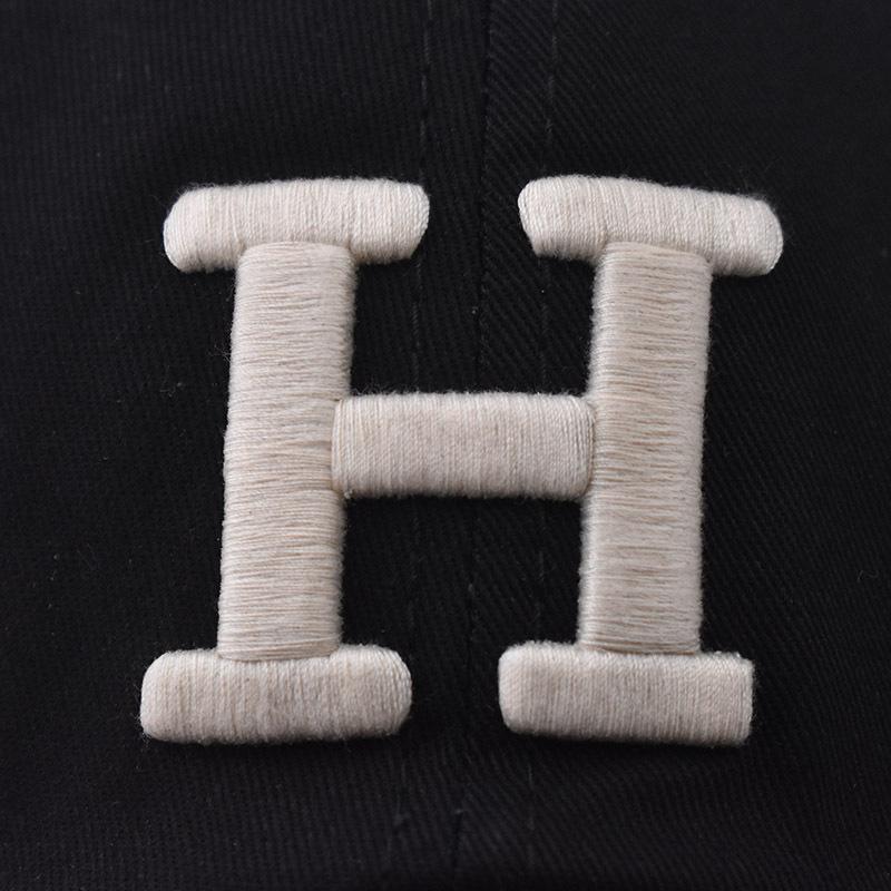2023 Washed Cotton Letter H Baseball Cap Snapback Hat For Men Women Dad Hat Embroidery Casual Hats Casquette Hip Hop Caps