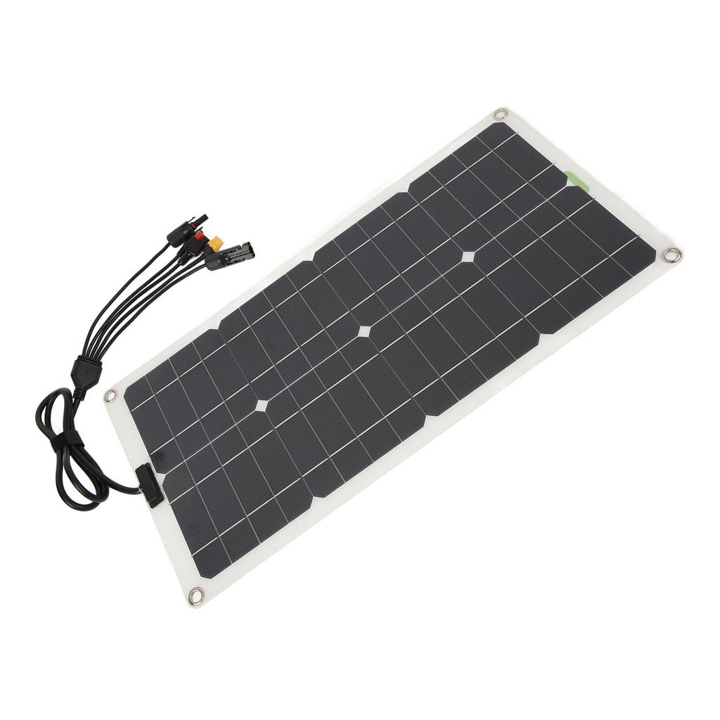 Solar Panel with Controller Monocrystalline 250W Dual USB Port Charging 12V 24V 48V High Conversion Rate for RV Camper
