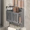 Wall-Mounted Kitchen Utensil Rack Punch Free Chopstick Barrel  for Kitchen