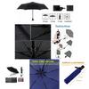 Elegantes schwarzes Kompakt-Regenschirm mit 10 Speichen und automatischer Öffnungs- und Schließfunktion