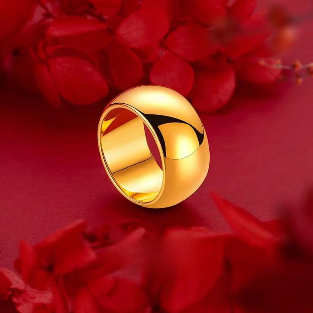 Goldplated Fashionable Copper Couple Ring With Flawless Design Ideal For Everyday Use And Occasions Special