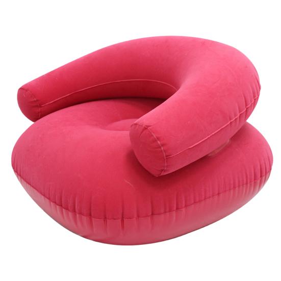 Huaqianguhh Inflatable Flocked Sofa for Adults, Heavy Duty Blow-up Lounge Chair, Single Double Air Couch Indoor Outdoor Living Room