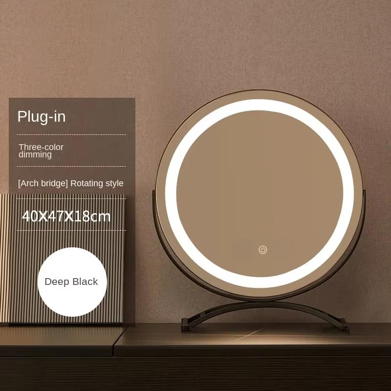 Makeup Mirror with Lights Lighted Cosmetic Vanity Mirror with Led Lights for Dressing Bedroom Tabletop Best Gifts for Girl Women