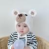 2023 NEU Mütze Babymütze Niedliche Bärenhaube Mode Winter Warme Mütze für Baby Kinder Neugeborenen Junge Mädchen 5-36 Monate