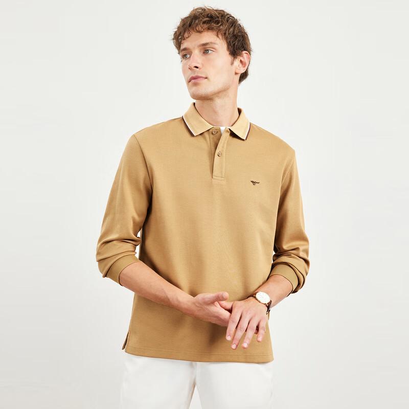 Septwolves Men's Volcanic Rock Warm Long-Sleeve Polo Shirt