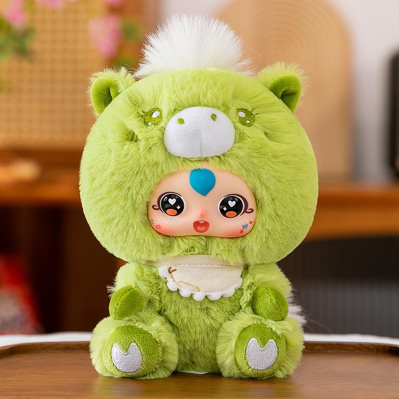 Cute Pet Pony Plush Toy New Year's Gift Vinyl Face Doll Pendant Zodiac Horse Mascot Desk Swing Approval