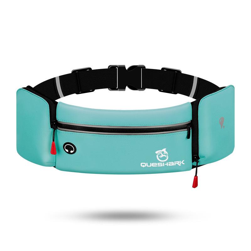 Queshark Nastavitelný bederní pás f běžecká taška s držákem na láhev na vodu cyklistika kempování turistika posilovna pouzdro na telefon sportovní taška