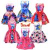 2023 New Arrival Starry Baby Lilo And Stitch Girls Dress, Cartoon Style, A-line Skirt