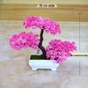 Creative Home Decor: Artificial Bonsai Grass Balls and Mini Cherry Snow Ball Trees
